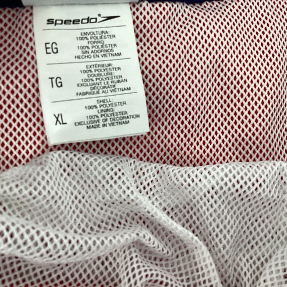Speedo Men's Swim Trunks Size XLarge Red Performance Shorts